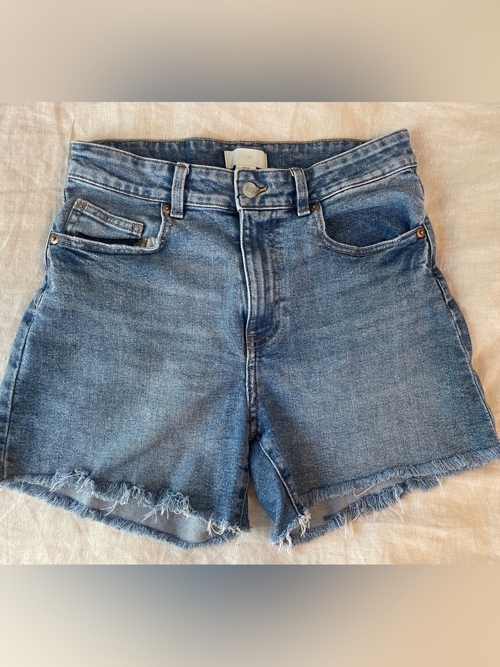 H&M Blue Denim Cutoff Shorts Size 10